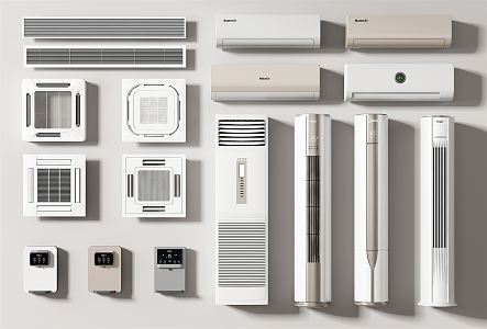 modern air conditioning 3d model