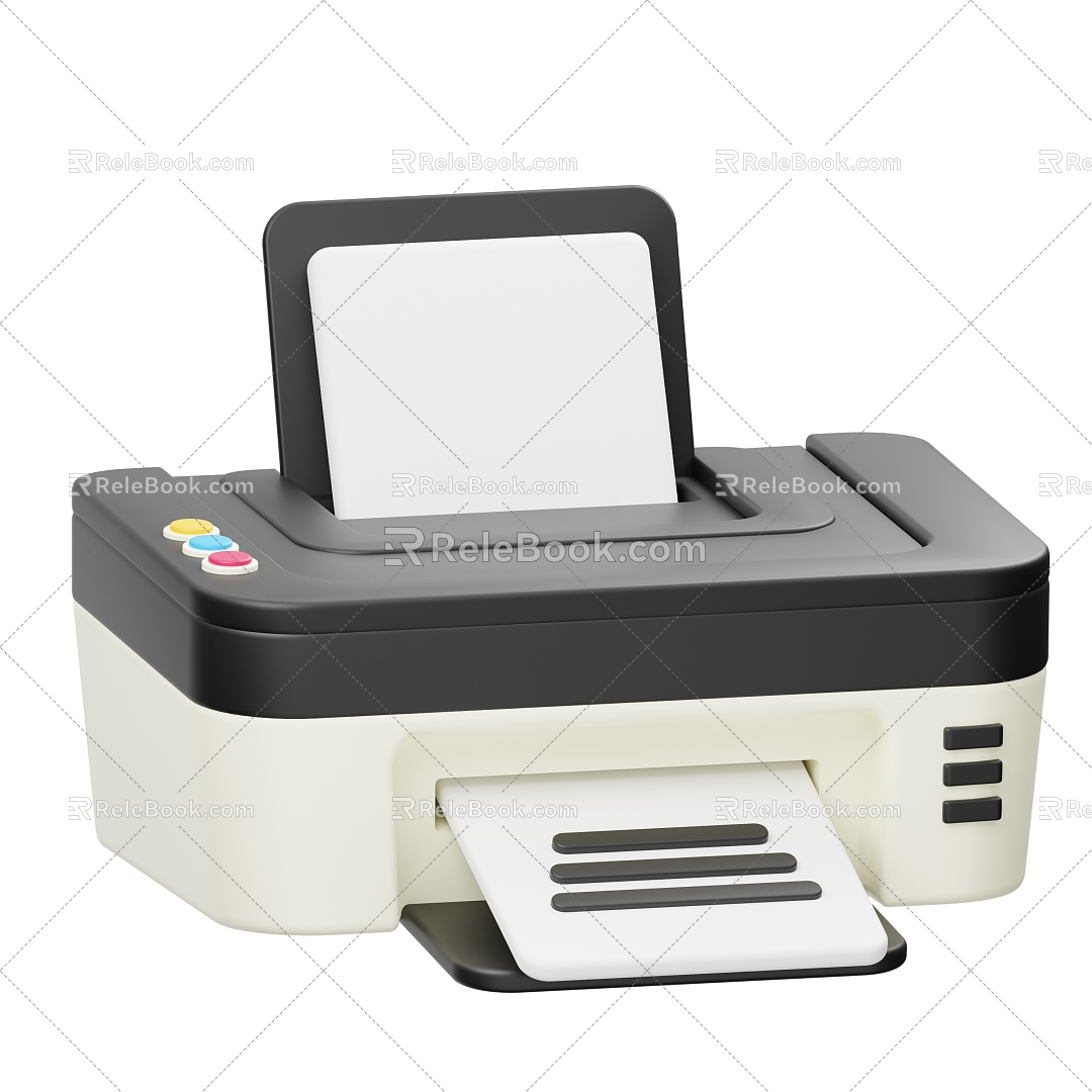 Modern Printer Copier Smart Equipment 3d model