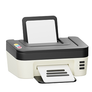 Modern Printer Copier Smart Equipment 3d model