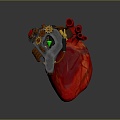 Steampunk Heart Mechanical Heart Steam Punk Heart Human Heart Machine Heart 3d model