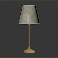 Elegant Modern Table Lamp With White Pleated Lampshade And Golden Base