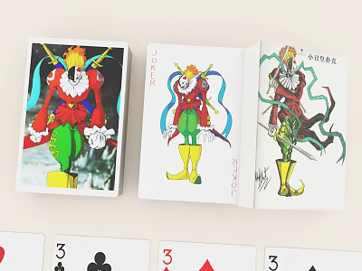 Modern Poker Digital Baby Clown King Poker 3d model