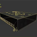 Large Black Commercial Refrigerator Freezer With Top White Ventilation System And Bottom Compartments
