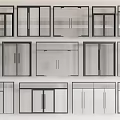 Modern Glass Door Designs With Various Styles And Frame Options For Cabinets