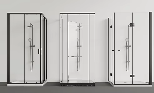 Shower shower partition 3d model