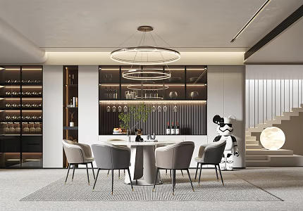 Modern Restaurant 3d model