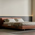 Modern Double Bed 3d model