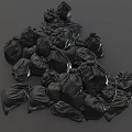 Sturdy Black Garbage Bags for Efficient Daily Household Waste Disposal