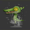 Crocodile Alligator Nile Crocodile carnivore reptile cold-blooded animal reptile 3d model
