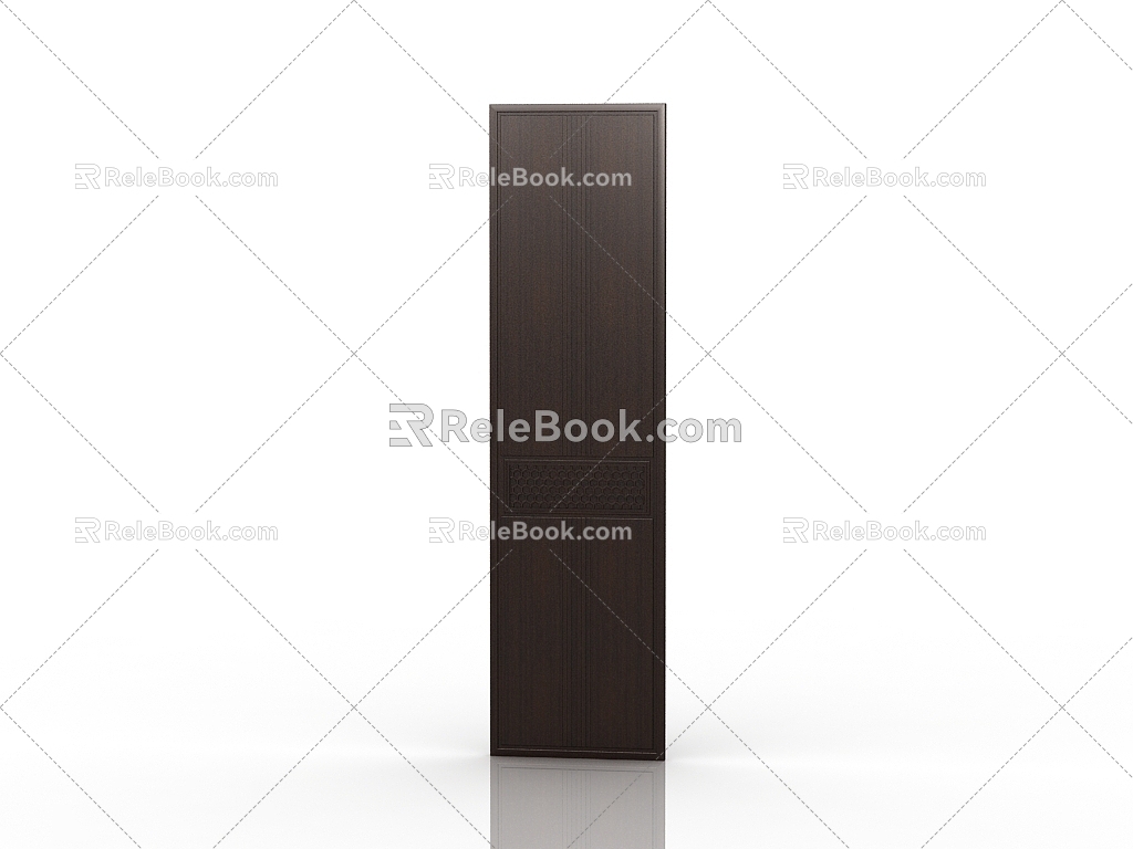 New Chinese style clapboard background board 3d model