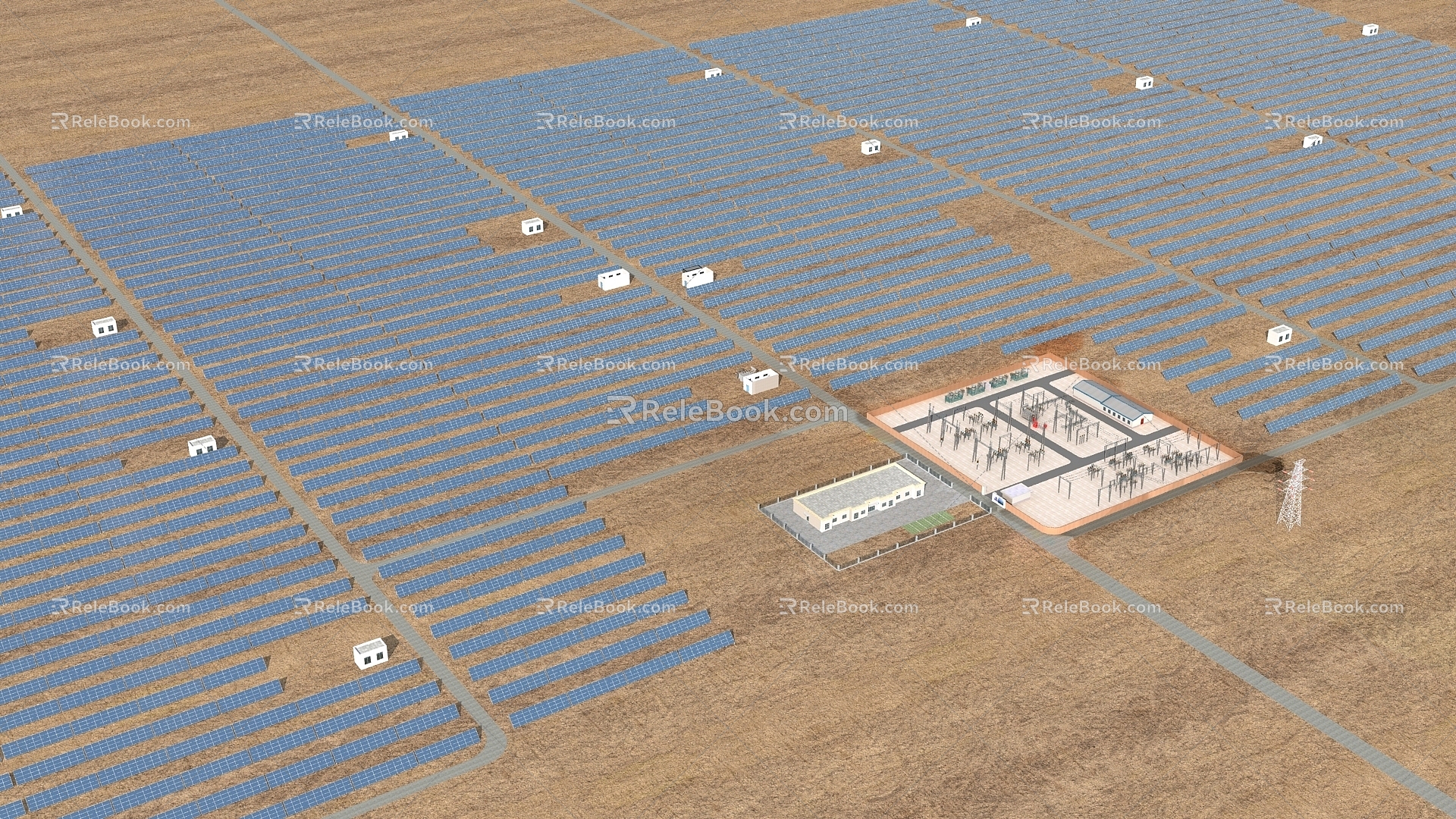 modern power station new energy photovoltaic power generation model