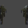 Sci-fi submachine gun 3d model