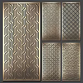 Decorative Metal Room Dividers Featuring Geometric Patterns And Modern Design Styles