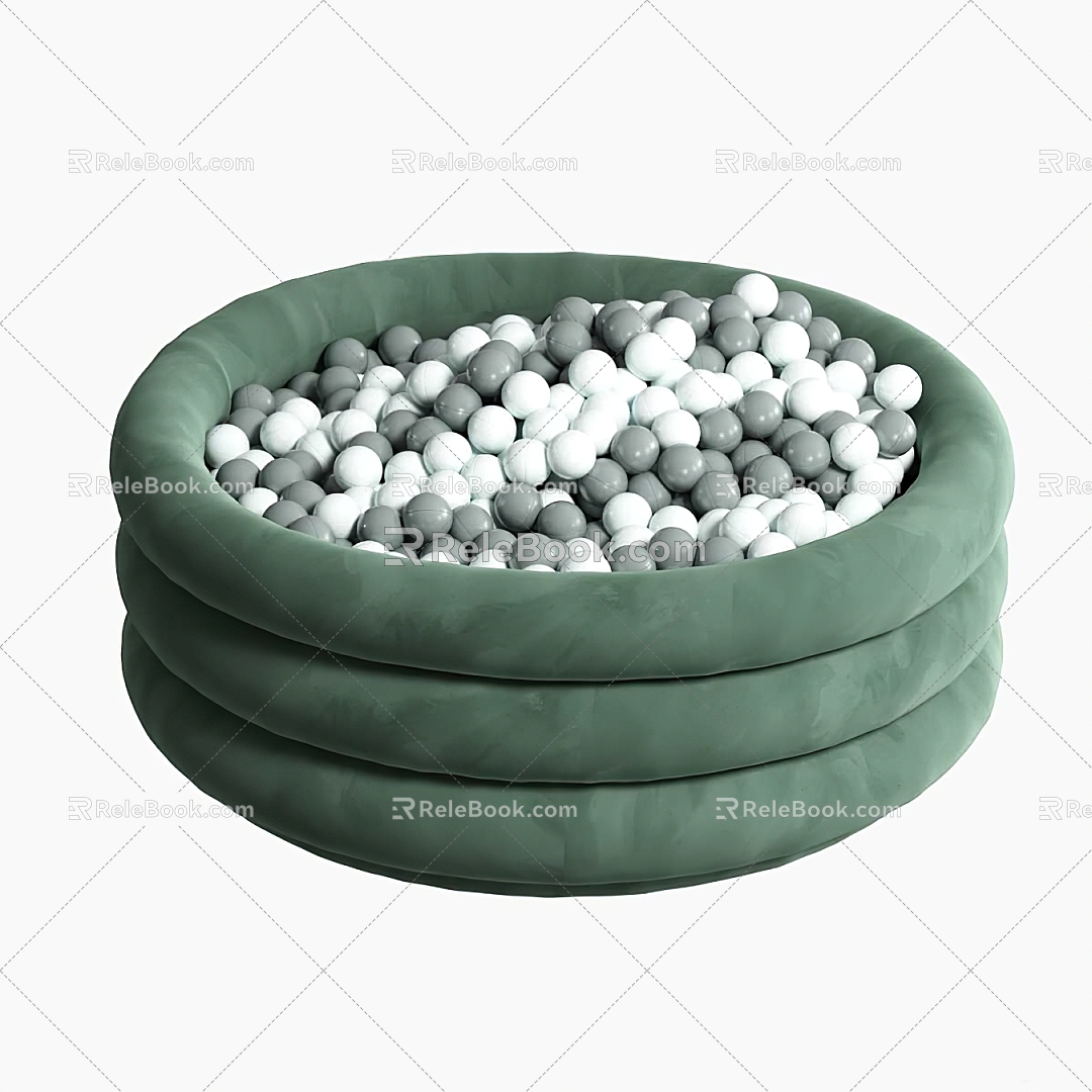 Modern Ball Ball Basket 3d model