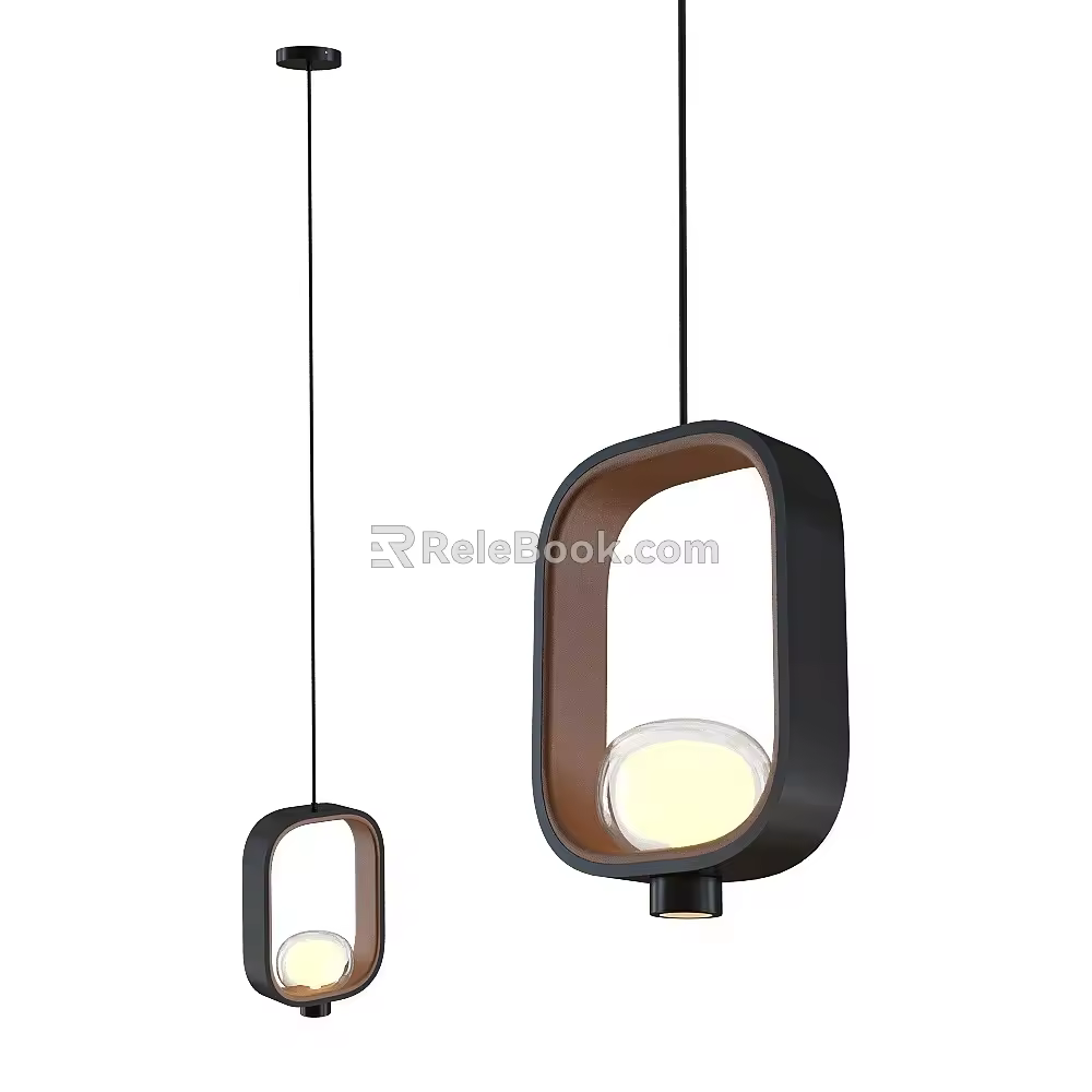 filipa single head chandelier 18 3d model