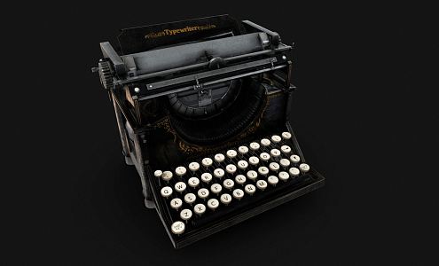 industrial LOFT typewriter 3d model