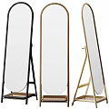 Modern Full Length Mirrors with Three Colors Stand Design for Home Decor