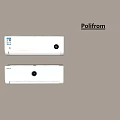 Poliform White Wall Mounted Air Conditioner Fan Units In Modern Interior