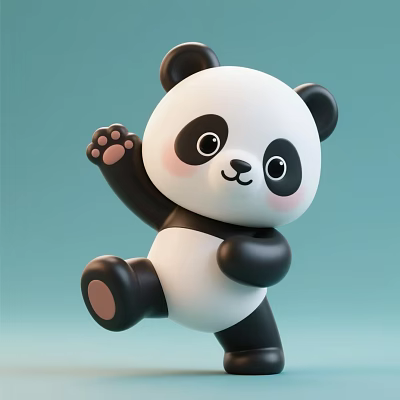Panda Red Panda Giant Panda Animal Cartoon Panda Animation Panda Animation Panda Cartoon Characters 3d model