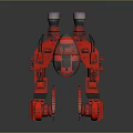 Mech Warrior Mech Soldier Machine Battlearm Mechanical Battlearm Machine Fighter Robot 3d model