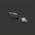 Scooter Motorcycle Two-wheeled Motocross Motorcycle Road Race Motorcycle Motor Vehicle 3d model