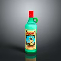Green Glass Bottle With Red Cap Green Handle And Bahama Windmill Label
