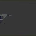 Futuristic Sci Fi Energy Weapon With Blue Glowing Accents And Modular Base Design