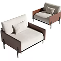 Single sofa 3d model