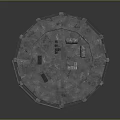 Tower defense sentry tower air defense watchtower observatory tower loft 3d model