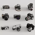 Various Digital Cameras With Vintage And Modern Designs For Photography Enthusiasts