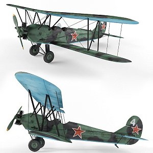 Biplane 3d model