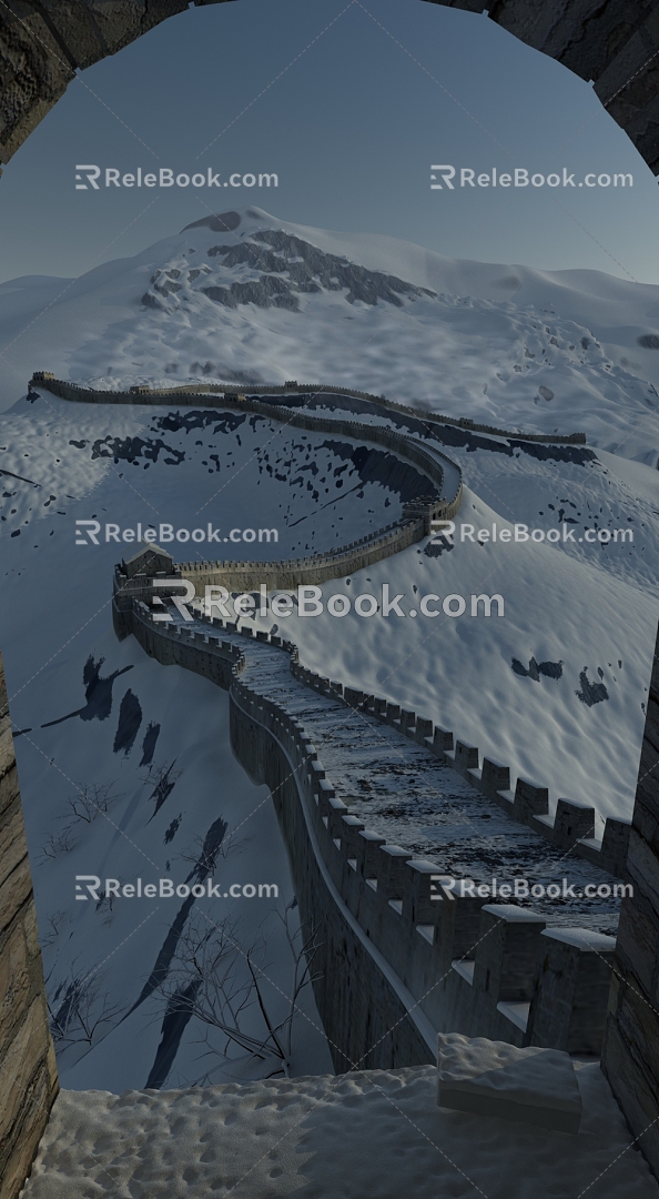 Modern Great Wall 3d model