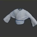 Traditional White Chinese Blouse With Intricate Embroidery Long Sleeves And Decorative Patterns