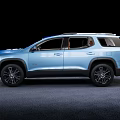 GMC Blue SUV with Modern Design Black Wheels and Sleek Exterior Styling