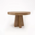 round table tea table 3d model