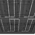 Industrial Suspended Ceiling Structure With Metal Pipes Brackets And Grid Installation