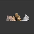 Marine Animal Seashells Collection Featuring Various Shapes Natural Patterns And Colorful Textures