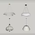 Modern White Pendant Lights Featuring Various Pleated Shade Designs For Interior Spaces