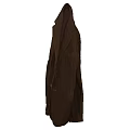 Soft Brown Towel Hanging On Wall As Essential Household Item For Daily Use