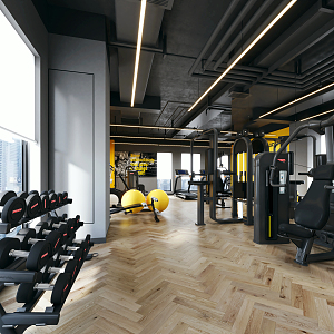 Modern Gym 3d model