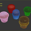 Assorted Colorful Cupcakes With Vibrant Frosting And Decorative Toppings On