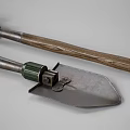 Agricultural Equipment Shovel With Wooden Handle And Metal Blade For Farming Work