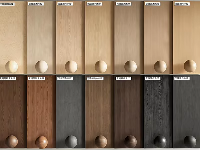 Different Wood Color Wall Paneling Options For Home Interior Design 3d model
