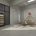 Jijia Water-based Paint Specialty Store With Glass Doors And Display Window