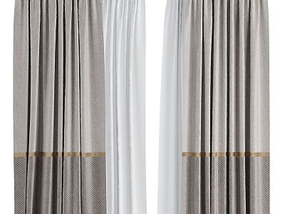 Modern Curtains 3d model