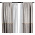 Modern Curtains 3d model