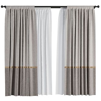 Modern Curtains 3d model