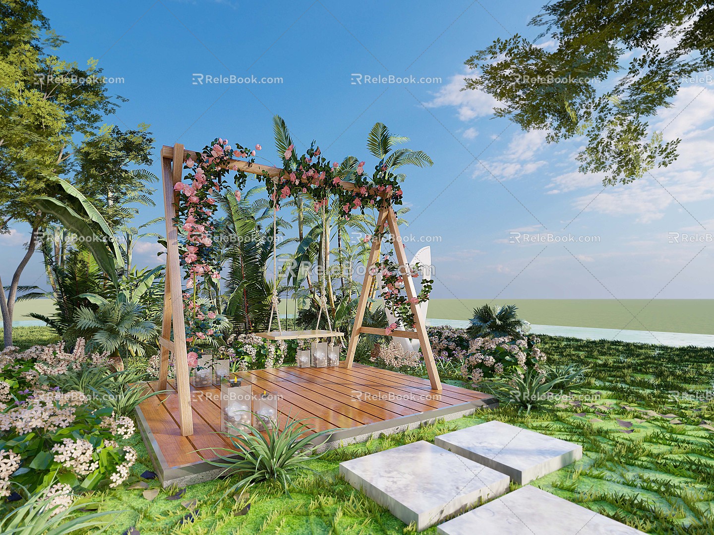 Modern Swing Landscape Swing model