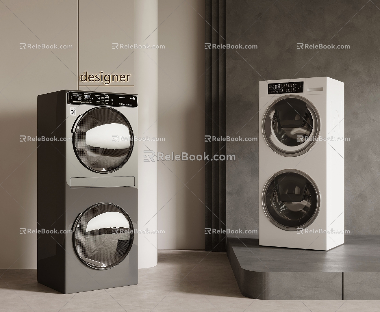 Washing machine washing and drying machine model