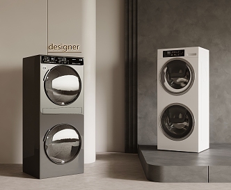 Washing machine washing and drying machine 3d model